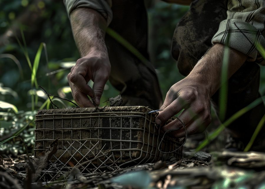 Animal exclusion work in Longswamp